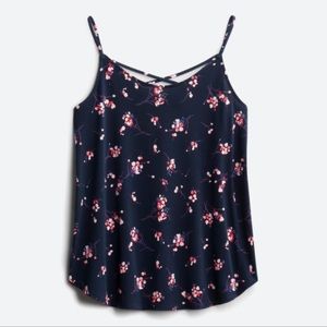 KAILEIGH Felda Lattice Back Detail Knit Tank